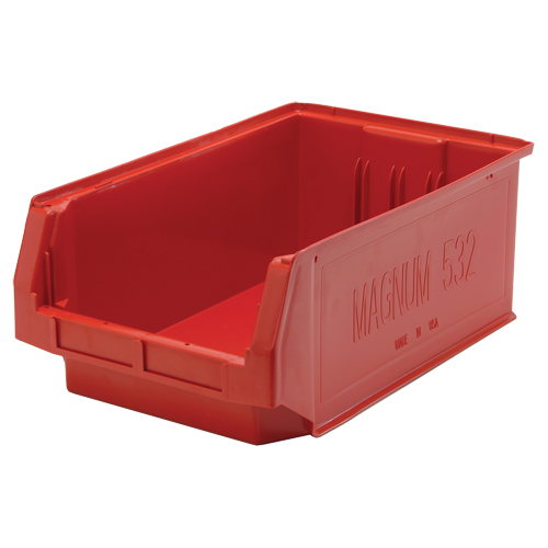 Giant Stacking Containers, 12.375" W x 19.75" D x 7.875" H, Red GTA Hardware Inc