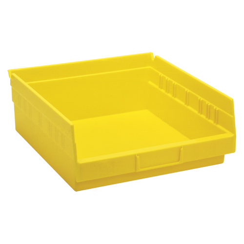 Bacs de rangement pour tablettes, 11-1/8" la x 4" H x 11-5/8" p, Jaune, Capacit&eacute; 30 lb GTA Hardware Inc