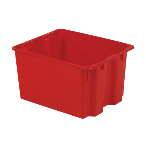 Contenants Stack-N-Nest Polylewton, 12" x 21" x 17", Rouge GTA Hardware Inc