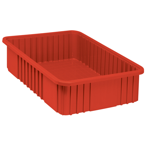 Contenants Divider Box, Plastique, 22,5" la x 17,5" p x 6" h, Rouge GTA Hardware Inc