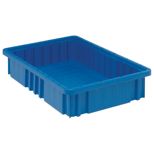 Contenants Divider Box, Plastique, 16,5" la x 10,9" p x 3,5" h, Bleu GTA Hardware Inc