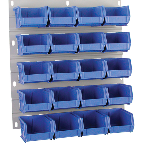Hanging Panel, 20 Bins, 18" W x 1" D x 19" H GTA Hardware Inc