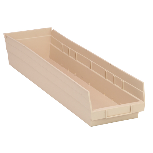 Bac pour &eacute;tag&egrave;re &eacute;conomique, 6-5/8" la, 4" h x 23-5/8" p, Ivoire GTA Hardware Inc