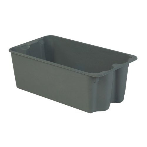 Stack-N-Nest&reg; Plexton Containers, 16.9" W x 30.6" D x 11.1" H, Grey GTA Hardware Inc