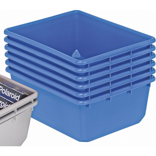 Contenants emboîtables QuanTub, 19" la x 24,5" p x 9,5" h, Bleu GTA Hardware Inc