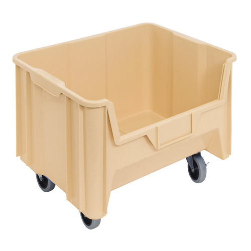 Mobile Giant Stack Container, 12-7/16" H x 19-7/8" W x 15-1/4" D, 250 lbs. Capacity, Ivory GTA Hardware Inc