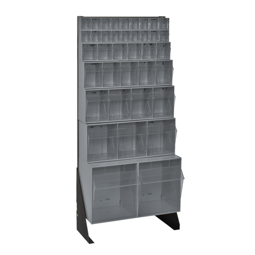 Tip-Out Bins Stand, 23-5/8" W x 8" D x 52" H, 38 Drawers GTA Hardware Inc