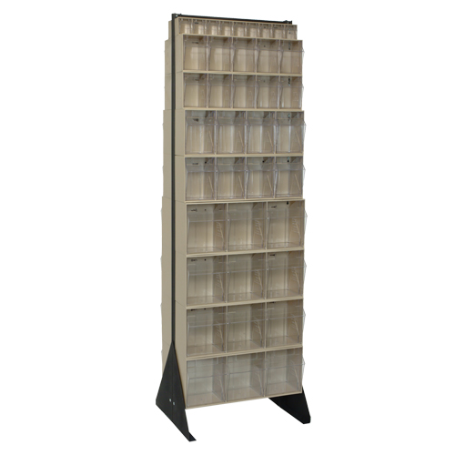 Tip-Out Bins Stand, 23-5/8" W x 16" D x 75" H, 72 Drawers GTA Hardware Inc