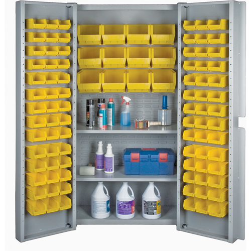 Armoires &agrave; combinaison &agrave; portes creuses a/bacs, 38" la x 24" p x 72" h, Gris GTA Hardware Inc