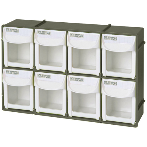Heavy-Duty Tilt Bin, 11-3/4" W x 2-3/4" D x 7-7/8" H, 8 Drawers GTA Hardware Inc