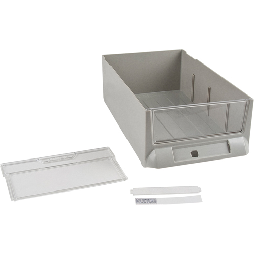 Replacement Drawer for KPC-200 Parts Cabinets, Plastic, 5-3/8" W x 9-13/16" D x 3-3/10" H, Grey GTA Hardware Inc