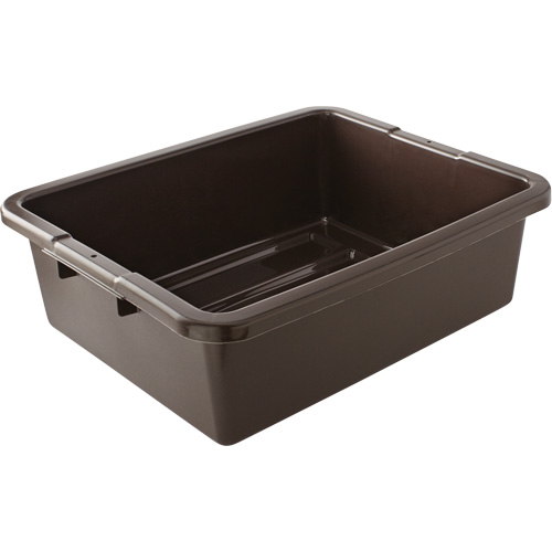 Undivided Bus/Utility Box, 7" H x 21.5" D x 17" L, Plastic, Brown GTA Hardware Inc