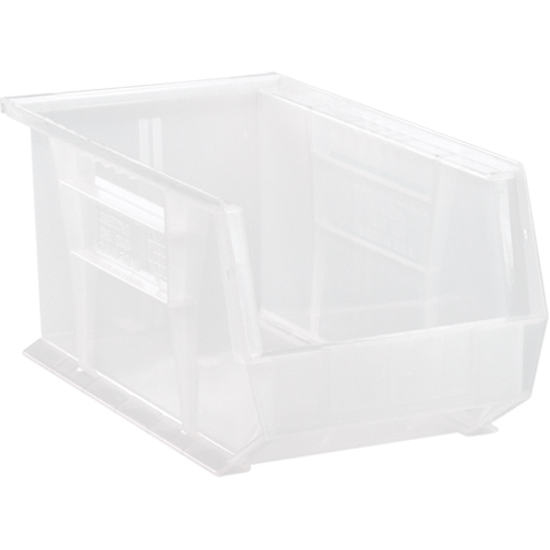 Bac transparent ultra empilable & suspendable, 8-1/4" la, 7" h x 14-3/4" p, Transparent GTA Hardware Inc