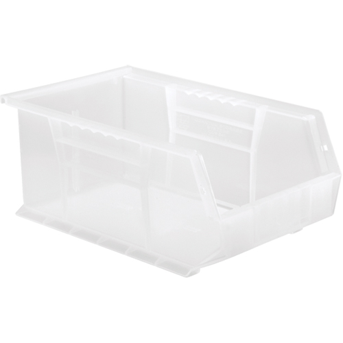 Bac transparent ultra empilable & suspendable, 8-1/4" la, 6" h x 13-5/8" p, Transparent GTA Hardware Inc