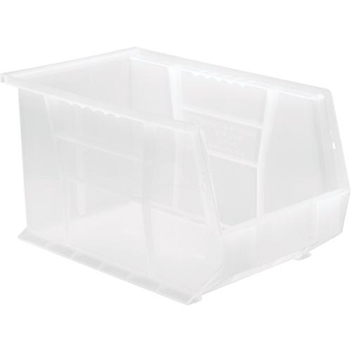 Bac transparent ultra empilable & suspendable, 8-1/4" la, 8" h x 13-5/8" p, Transparent GTA Hardware Inc