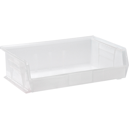 Bac transparent ultra empilable & suspendable, 16-1/2" la, 5" h x 10-7/8" p, Transparent GTA Hardware Inc