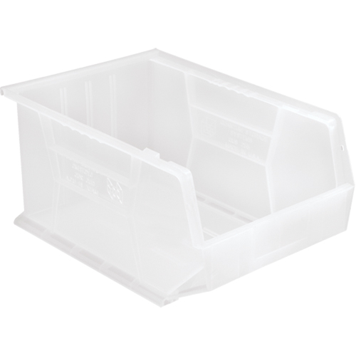 Bac transparent ultra empilable & suspendable, 11" la, 8" h x 16" p, Transparent GTA Hardware Inc