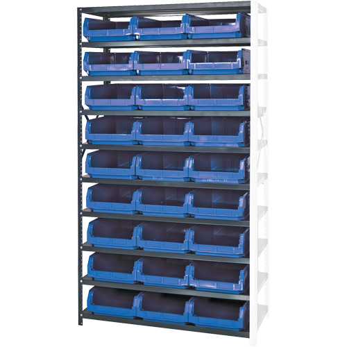 &eacute;l&eacute;ment de rayonnage avec bacs empilables, Acier, Bac Magnum, Capacit&eacute; 650 lb, 42" la x 76" h GTA Hardware Inc