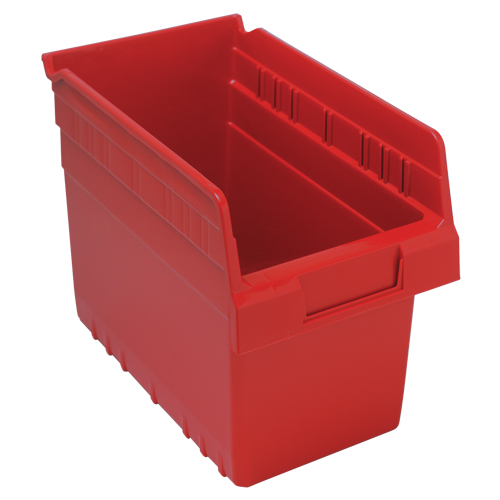Bacs pour &eacute;tag&egrave;re Store-Max, 6-5/8" la x 8" H x 11-5/8" p, Rouge, Capacit&eacute; 44 lb GTA Hardware Inc