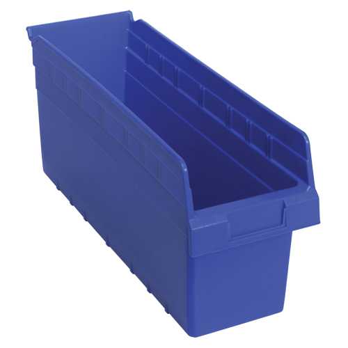 Bacs pour &eacute;tag&egrave;re Store-Max, 6-5/8" la x 8" H x 17-7/8" p, Bleu, Capacit&eacute; 56 lb GTA Hardware Inc
