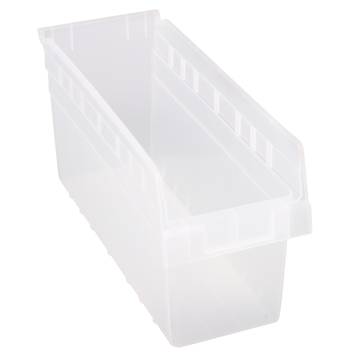 Bacs pour &eacute;tag&egrave;re Store-Max, 6-5/8" la x 8" H x 17-7/8" p, Transparent, Capacit&eacute; 56 lb GTA Hardware Inc