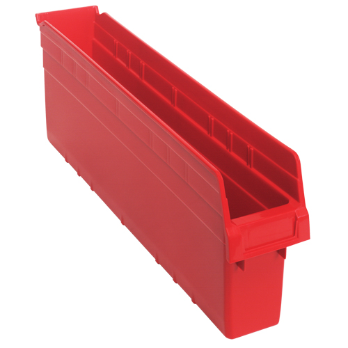 Bacs pour &eacute;tag&egrave;re Store-Max, 4-3/8" la x 8" H x 23-5/8" p, Rouge, Capacit&eacute; 68 lb GTA Hardware Inc
