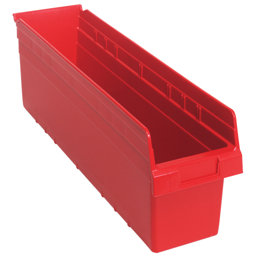 Bacs pour &eacute;tag&egrave;re Store-Max, 6-5/8" la x 8" H x 23-5/8" p, Rouge, Capacit&eacute; 68 lb GTA Hardware Inc