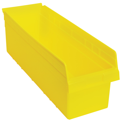 Store-Max Shelf Bins, 8-3/8" W x 8" H x 23-5/8" D, Yellow, 68 lbs. Capacity GTA Hardware Inc