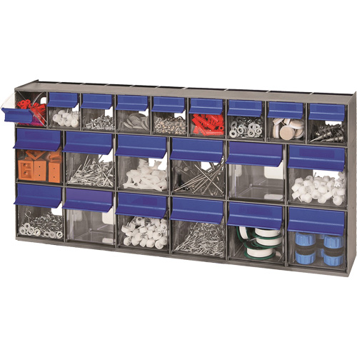 Tilt Bins Unit, 23-5/8" W x 3-5/8" D x 11-1/6" H, 21 Drawers GTA Hardware Inc