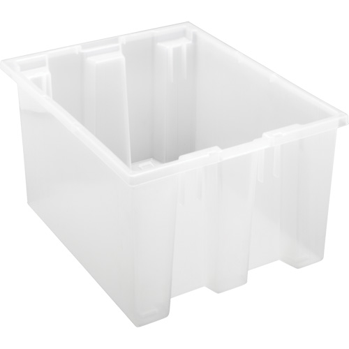 Contenant robuste Stack & Nest, 10" x 15,5" x 19,5", Transparent GTA Hardware Inc