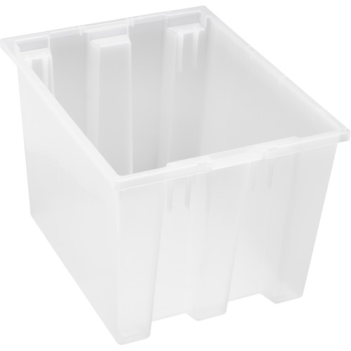 Contenant robuste Stack & Nest, 13" x 15,5" x 19,5", Transparent GTA Hardware Inc