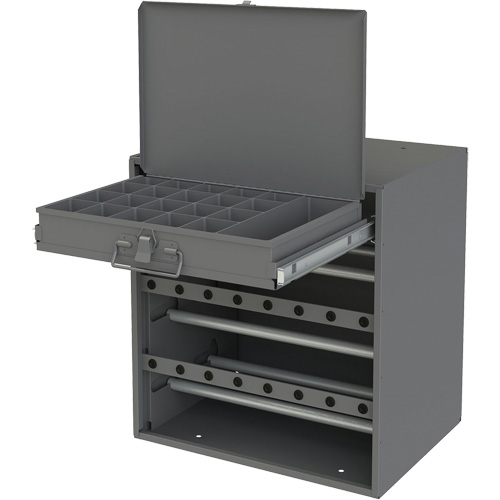 Wire and Terminal Storage Cabinet, Steel, 1 Drawers, 15-9/16" x 11-7/8" x 16-3/8", Grey GTA Hardware Inc