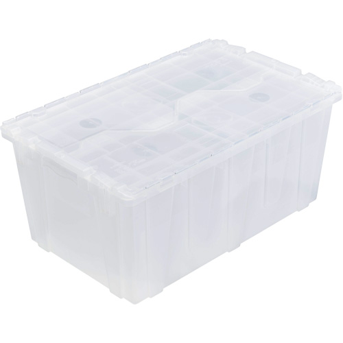 FP243C FliPak Nestable Tote, 26.9" x 16.9" x 12.1", Clear GTA Hardware Inc