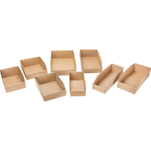 Deep Corrugated Parts Bins, 7-3/4" W x 17-1/4" D x 4-1/2" H, Beige GTA Hardware Inc
