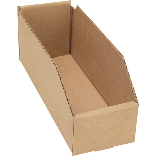 Boîtes profondes en carton ondul&eacute;, 3-3/4" la x 11-1/4" p x 4-1/2" h, Beige GTA Hardware Inc