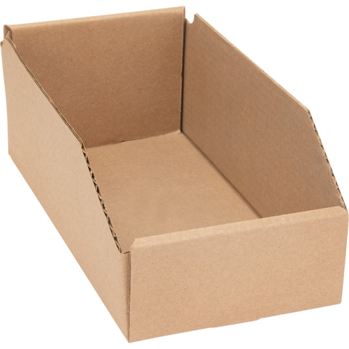 Boîtes profondes en carton ondul&eacute;, 5-3/4" la x 11-1/4" p x 4-1/2" h, Beige GTA Hardware Inc