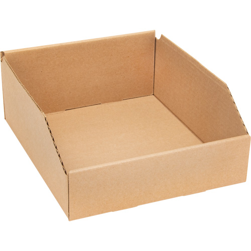 Boîtes profondes en carton ondul&eacute;, 9-3/4" la x 11-1/4" p x 4-1/2" h, Beige GTA Hardware Inc