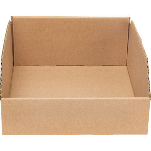 Boîtes profondes en carton ondul&eacute;, 9-3/4" la x 11-1/4" p x 4-1/2" h, Beige GTA Hardware Inc