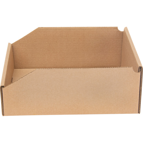 Boîtes profondes en carton ondul&eacute;, 9-3/4" la x 11-1/4" p x 4-1/2" h, Beige GTA Hardware Inc