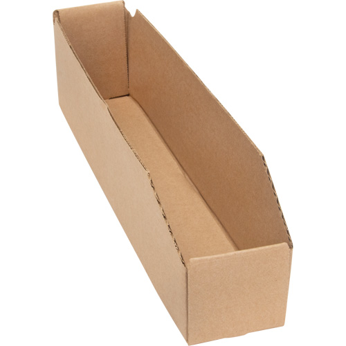 Boîtes profondes en carton ondul&eacute;, 1-7/8" la x 17-1/8" p x 4-1/2" h, Beige GTA Hardware Inc