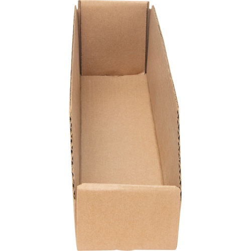 Boîtes profondes en carton ondul&eacute;, 3-3/4" la x 17-1/4" p x 4-1/2" h, Beige GTA Hardware Inc