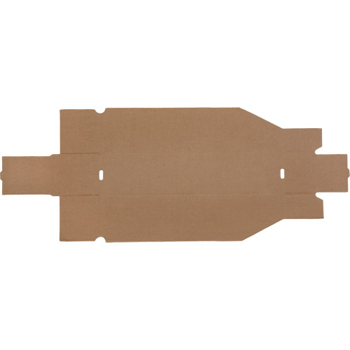 Boîtes profondes en carton ondul&eacute;, 3-3/4" la x 17-1/4" p x 4-1/2" h, Beige GTA Hardware Inc