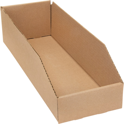 Deep Corrugated Parts Bins, 5-3/4" W x 17-1/4" D x 4-1/2" H, Beige GTA Hardware Inc
