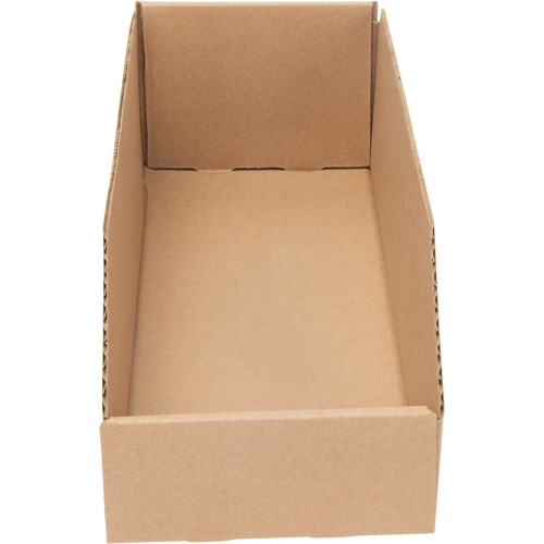 Deep Corrugated Parts Bins, 5-3/4" W x 17-1/4" D x 4-1/2" H, Beige GTA Hardware Inc