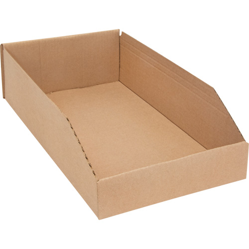 Boîtes profondes en carton ondul&eacute;, 9-3/4" la x 17-1/4" p x 4-1/2" h, Beige GTA Hardware Inc