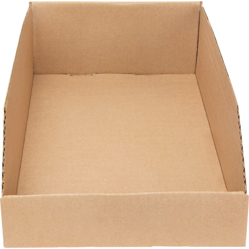 Boîtes profondes en carton ondul&eacute;, 9-3/4" la x 17-1/4" p x 4-1/2" h, Beige GTA Hardware Inc