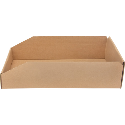 Boîtes profondes en carton ondul&eacute;, 9-3/4" la x 17-1/4" p x 4-1/2" h, Beige GTA Hardware Inc