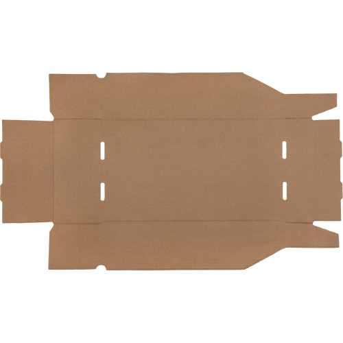 Boîtes profondes en carton ondul&eacute;, 9-3/4" la x 17-1/4" p x 4-1/2" h, Beige GTA Hardware Inc