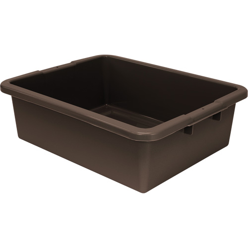 Bac d'entreposage tout usage &agrave; fond rainur&eacute;, 7" ha x 17" p x 22" lo, Plastique, Brun GTA Hardware Inc