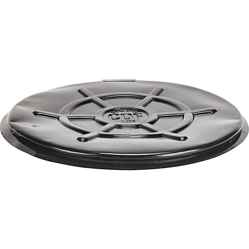 Couvercles protecteurs pour barils, Dessus ouvert, Convient aux 55 gal. US (45 gal. imp.), Noir GTA Hardware Inc